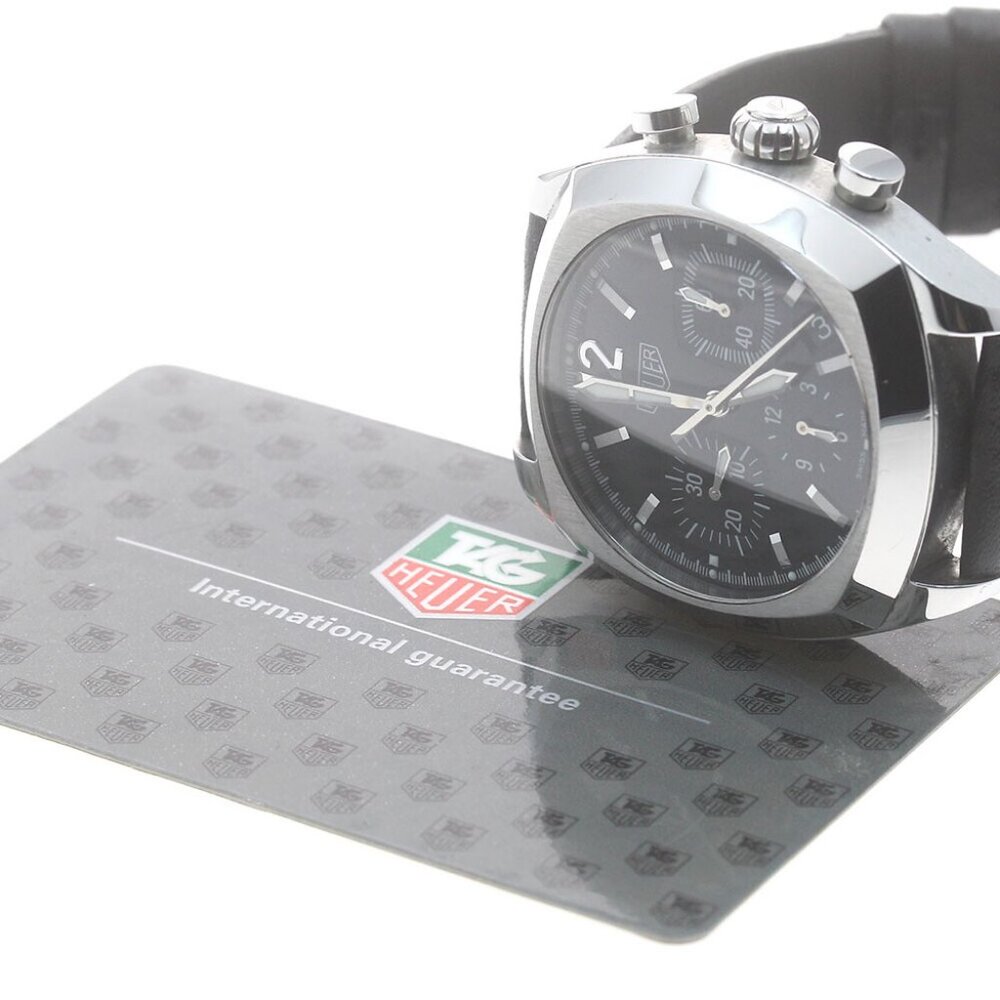 Heuer Monza CR2110 Date Chronograph black Dial Automatic Men's Watch_882537